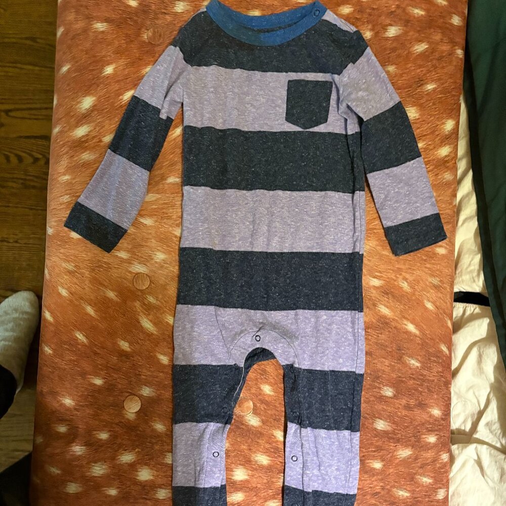 EUC Primary Striped Jumpsuit (18 – 24M)